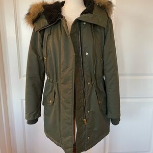 JCrew winter parka with pirmaloft.  XS